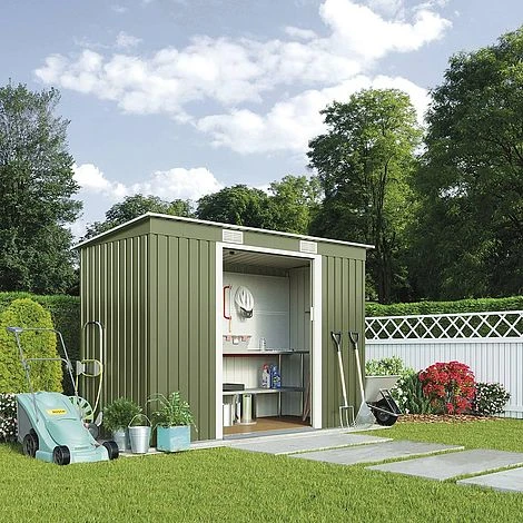 Waltons Pent Metal Shed 6.6 X 3.9ft 2 Waltons Pent Metal Shed 6.6 X 3.9ft - Image 2