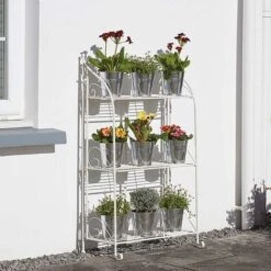 Three-tier Highbury Folding Metal Plant Stand -Fresh Planty Shop G2663 2