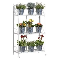 Three-tier Highbury Folding Metal Plant Stand -Fresh Planty Shop G2663 5