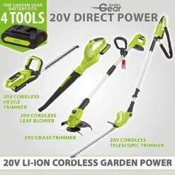 Garden Gear 20V Cordless Lithium-ion Grass Trimmer -Fresh Planty Shop Garden Gear product group battery diagram