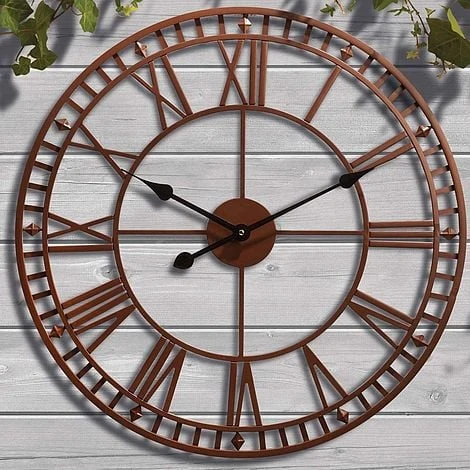 Roman Numeral Garden Wall Clock 3 Roman Numeral Garden Wall Clock - Image 3